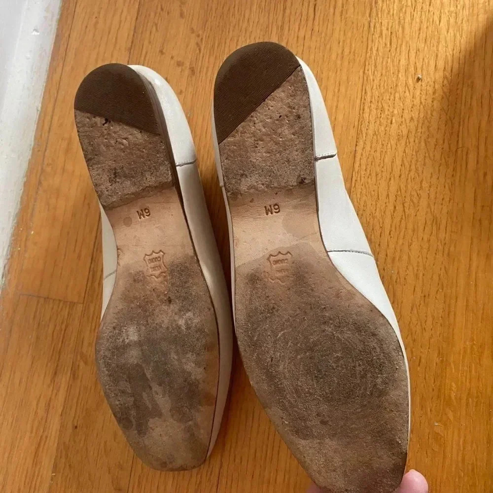 Enzo Angiolini White Leather Loafers - Picture 5 of 12
